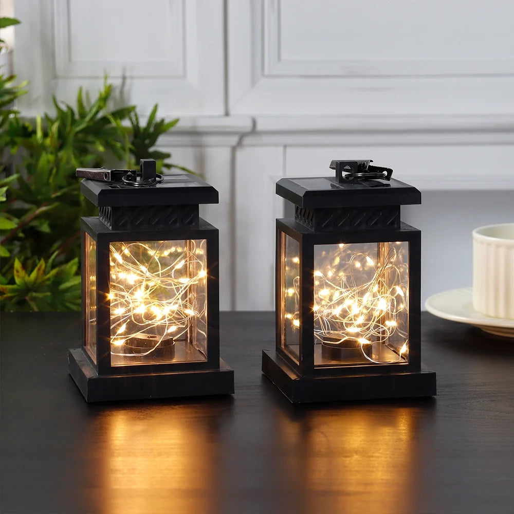 Set of 2 Solar Lantern Lights