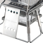 Portable Stainless Steel BBQ Grill Non-stick Surface Folding Barbecue Grill Outdoor Camping Picnic Tool