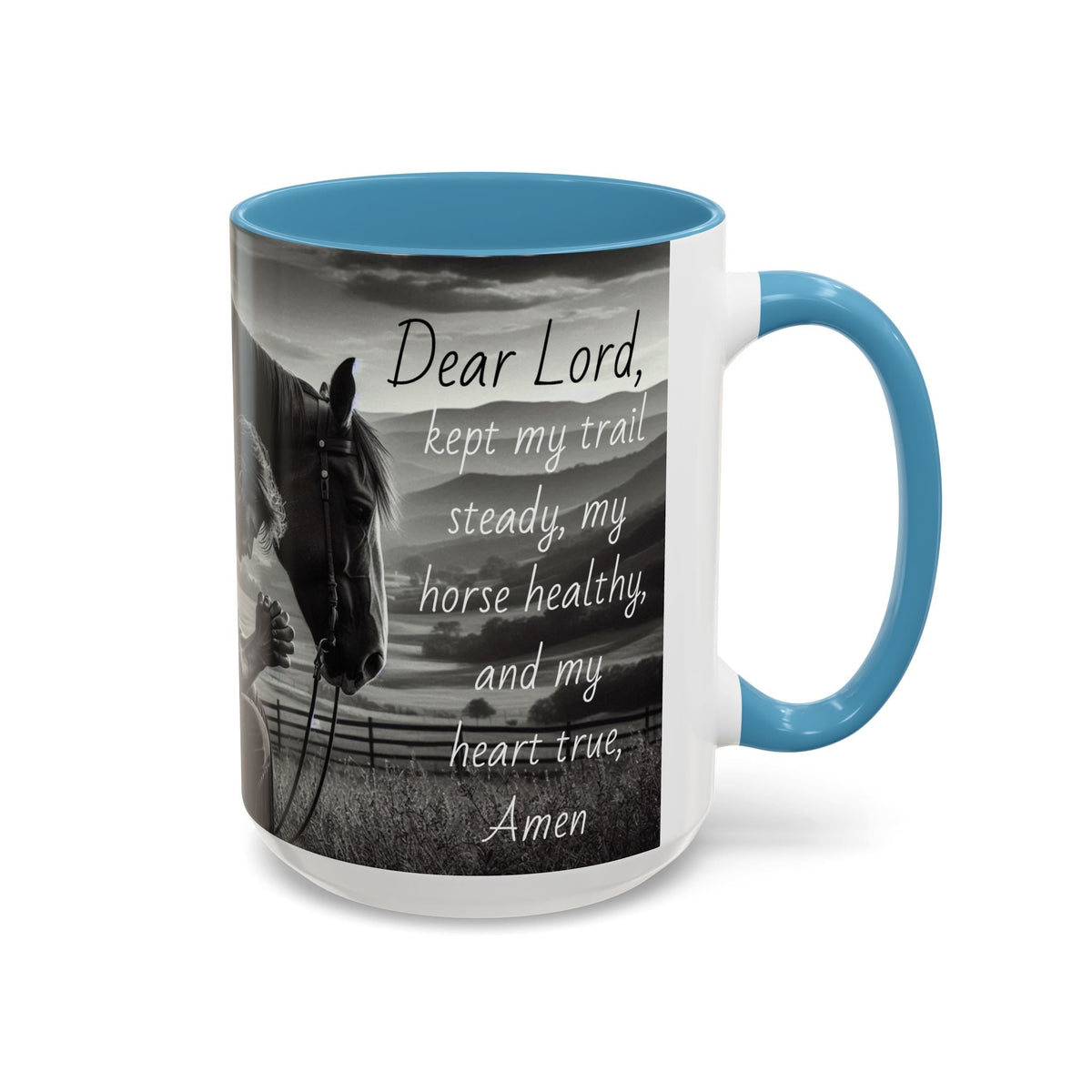 Praying Cowboy Inspirational Coffee Mug, Western Theme Mug