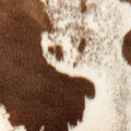 Fennco Styles Rustic Faux Fur Cowhide 14" W x 22" L Decorative Throw Pillow Case – Brown Fur Pillow Case for Couch, Bedroom and Living Room Décor