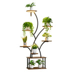 62 in Tall Indoor Plant Stand with Adjustable Grow Lights – 8-Tier Display Shelf