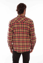 Scully Western Yoke (5343) - Men's Plaid Flannel Shirt