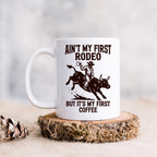 Cowboy Coffee Mug - Funny Western Ceramic Drinkware, Dishwasher Safe Gift