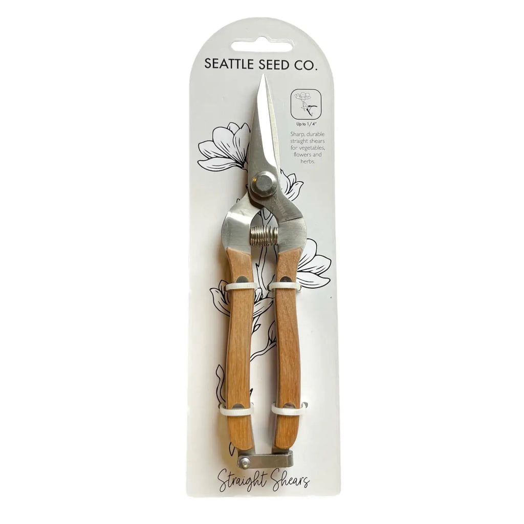 Straight Shears - Wood Handled Garden Tool — product image