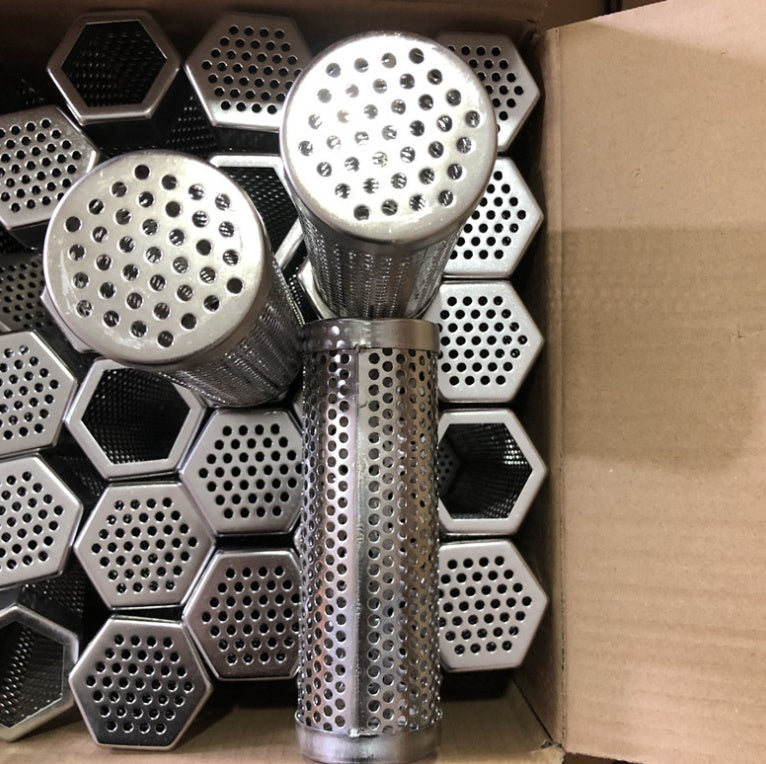 Stainless Steel Smoke Pipe Barbecue Tray Holder Accessories — product image