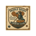 Farmer Division Metal Sign Rustic Barn Decor, Funny Farmhouse Wall Art, Paddle Daddy Country Club Gift for Farmers Tractor Lovers — product image