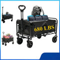 680LBS Heavy Duty Folding Wagon Cart All Terrain Garden Beach Utility Cart — product image