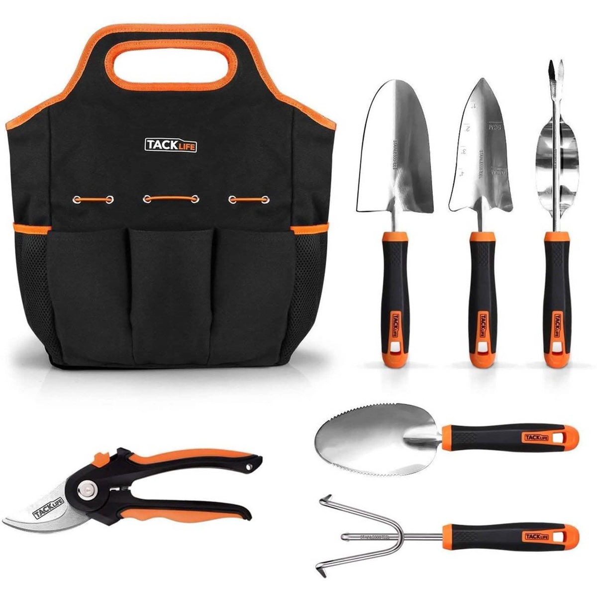 6-Piece: Tacklife Stainless Steel Heavy Duty Garden Tools Set — product image