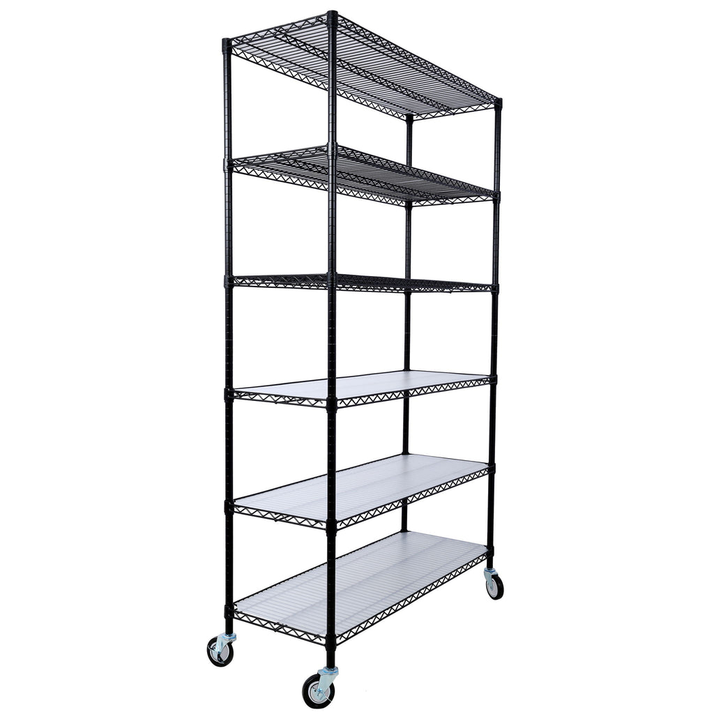 6 Tier Heavy Duty Metal Shelf Wire Shelving Unit