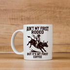 Cowboy Coffee Mug - Funny Western Ceramic Drinkware, Dishwasher Safe Gift