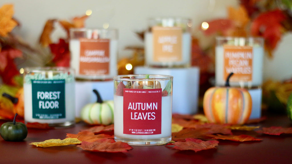 Autumn Leaves Container Candle — product photo 2