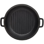 3 in 1 Pre-Seasoned Cast Iron Dutch Oven, Outdoor Camping Deep Pot, 5 Quart. Cover As A Skillet with Ribbed Bottom Design. With 2pcs Silicone Handel Covers, 1PC Lid Lifter.