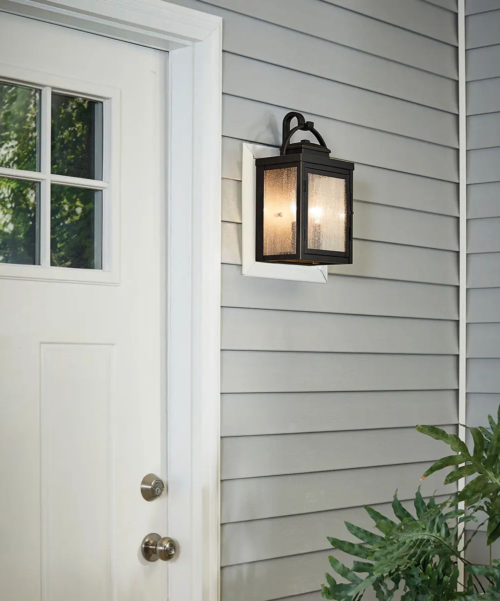 Carlson 15"H  2-Light Bronze Finish Outdoor Wall Lantern by Kichler