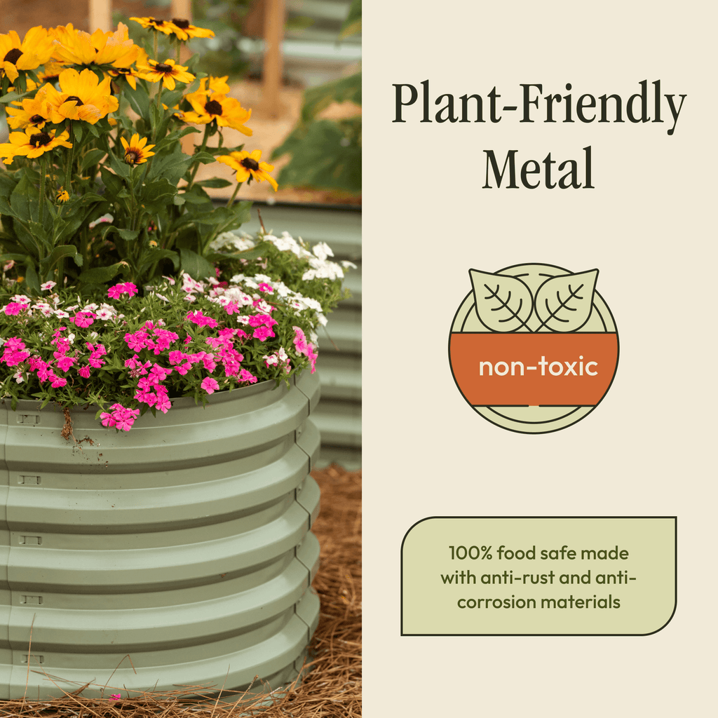 Modular Metal Raised Garden Bed Kit – Tool-Free Assembly, 6-in-1 & 9-in-1 Layouts