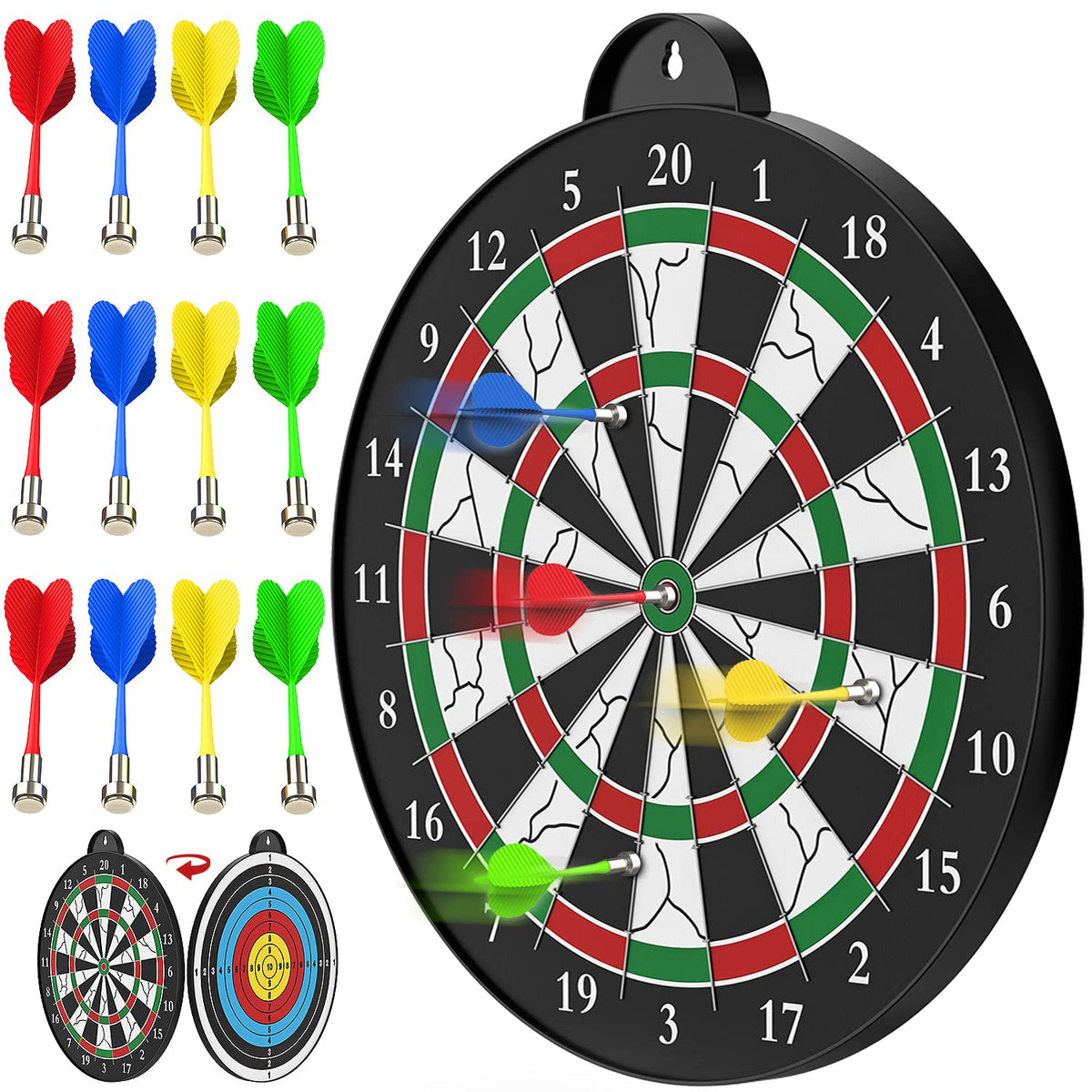 Magnetic Dart Board, 12 Pcs, Indoor Party Game, Ages 5+