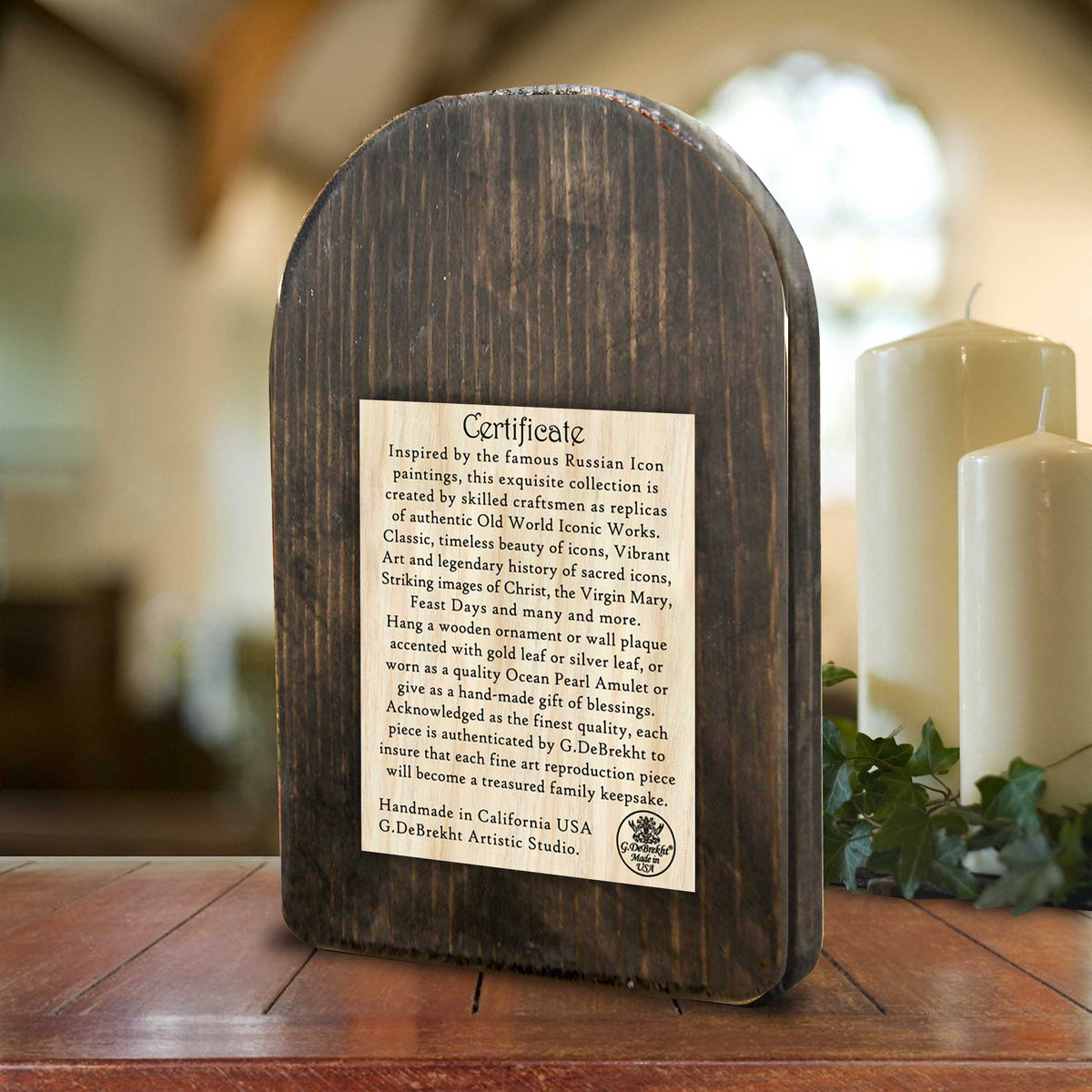 St. Paul Wooden Gold Plated Religious Christian Sacred Icon - Inspirational Icon Decor - 86035