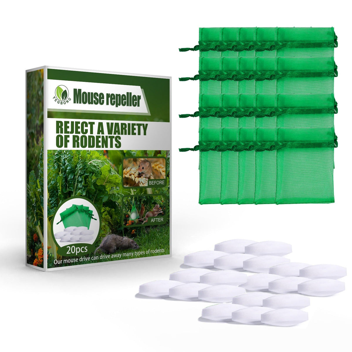 Mouse Repellent Mice Repellent for House Repel Mice Rats Rodent Control for Household Garden Yard Supplies