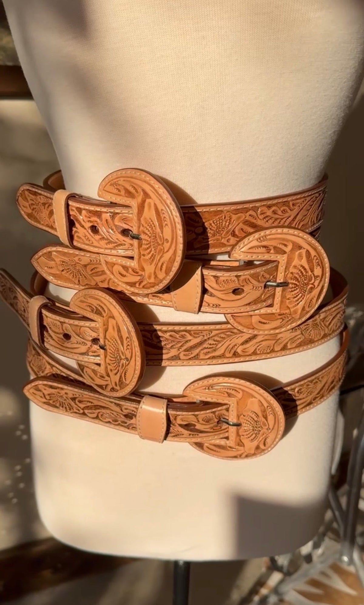 The Beverly Tooled Belt — product image