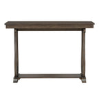 48-Inch Rustic Vintage Console Table --- Farmhouse Style Entryway Table with Open Shelf and Sturdy Construction (Walnut)