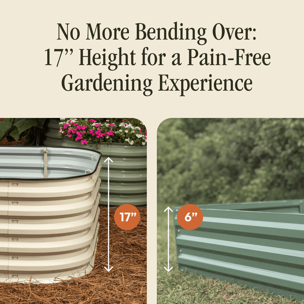 Modular Metal Raised Garden Bed Kit – Tool-Free Assembly, 6-in-1 & 9-in-1 Layouts