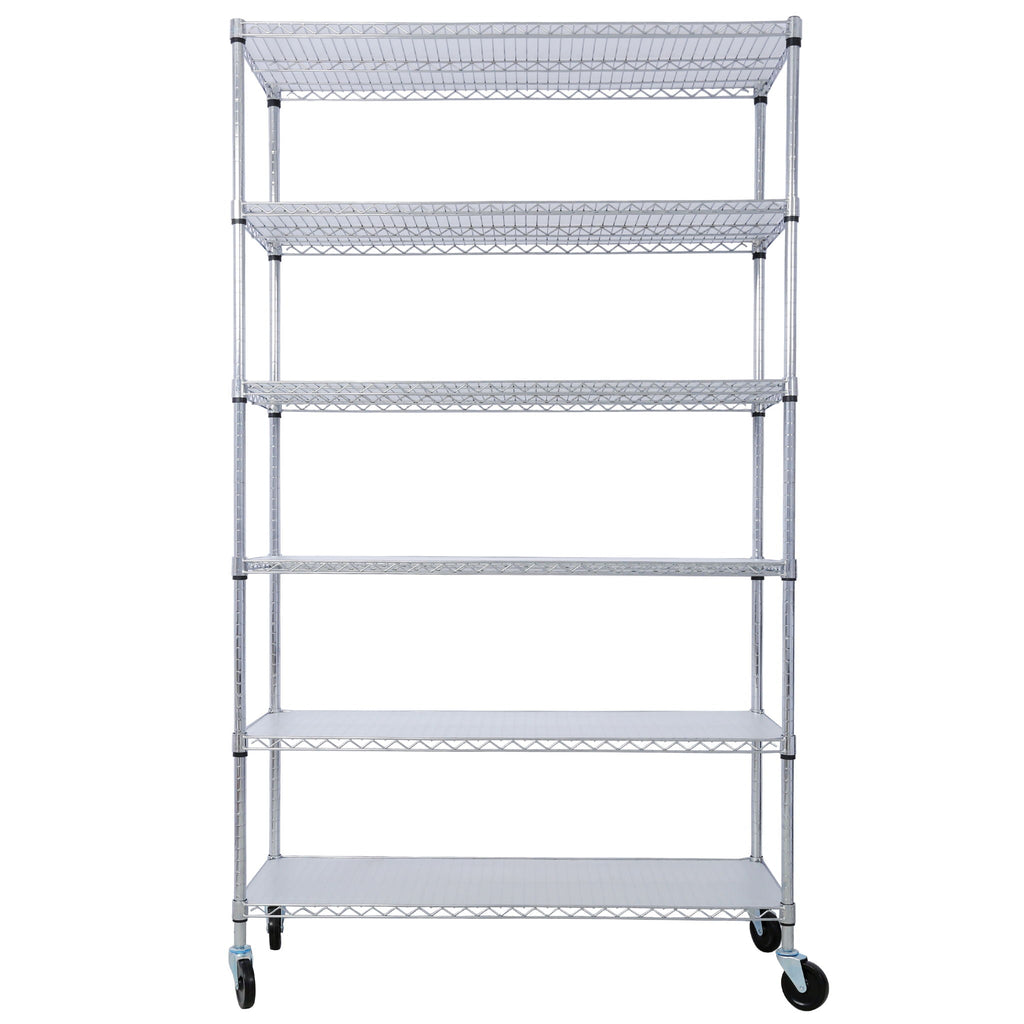 6 Tier Heavy Duty Metal Shelf Wire Shelving Unit