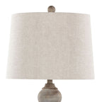 Farmhouse Poly Table Lamp Set with Spindle Base - Gray or White