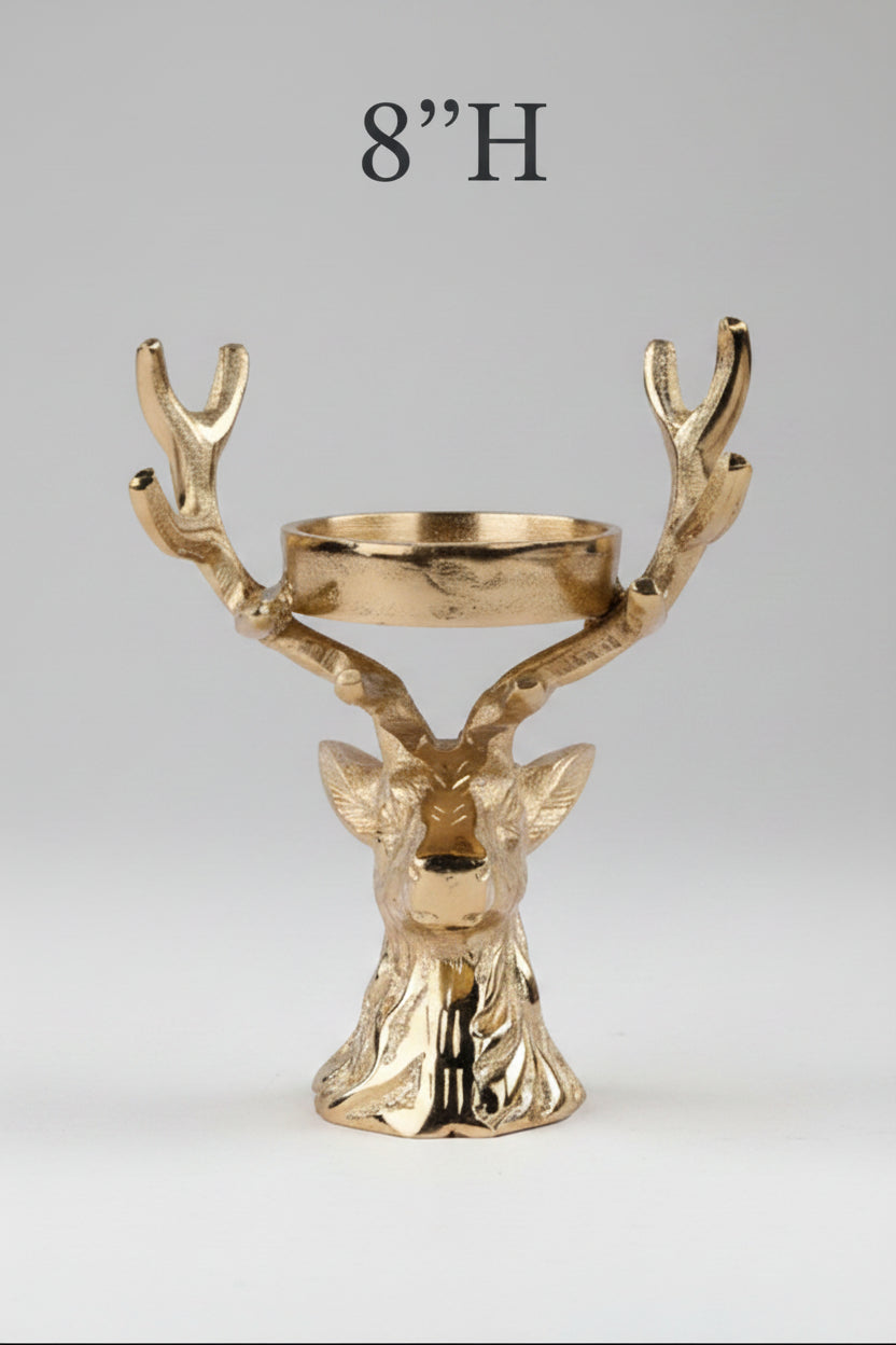 Aluminum Antler Candleholder, 2 Size Options