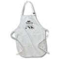 3dRose Apron - Wanderlust Strong Desire to Travel, Camping Hiking Biking, Jet Mountains — product image