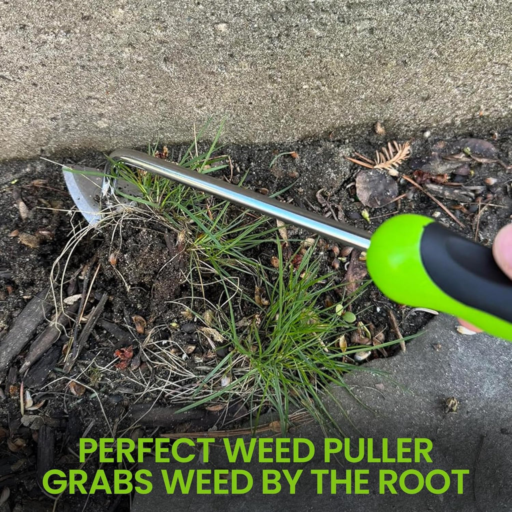 Garden Root Weeder – Stainless Steel Tines & Ergonomic Handle