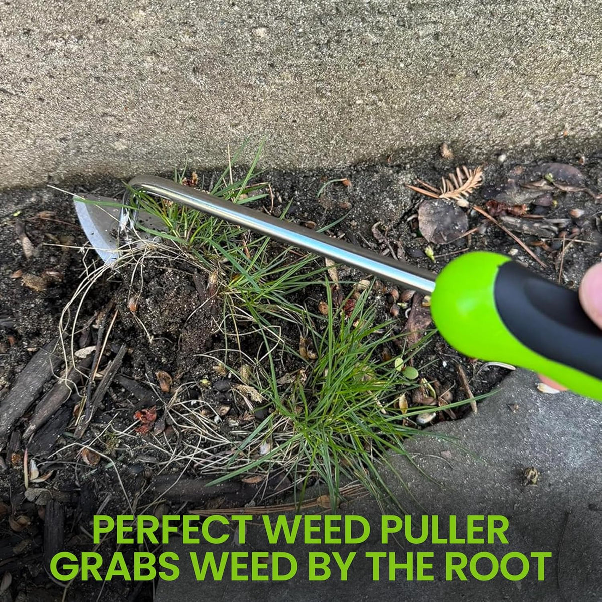 Garden Root Weeder – Stainless Steel Tines & Ergonomic Handle