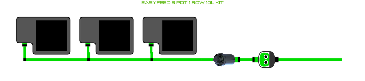 ALIEN EasyFeed 3 Pot 1 Row Kit — product image