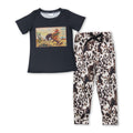 Cowboy cactus rodeo top pants kids boy clothing — product image