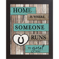 Home Is Where Someone Runs to Greet You Wall Art – Rustic Horse Farmhouse Decor (SB229)