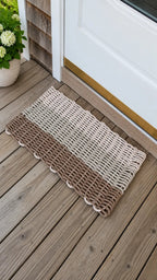 Brown, Tan & Light Tan Ombre Lobster Rope Doormat — product image
