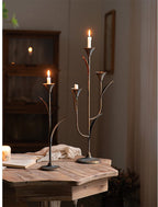 Rustic Iron Taper Candle Holder — product image