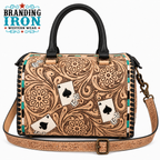 The Maverick Speedy | Tooled Western Leather Handbag
