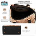 The Maverick Speedy | Tooled Western Leather Handbag