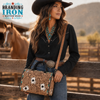 The Maverick Speedy | Tooled Western Leather Handbag