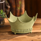 Rustic Metal Crown Planter