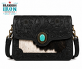 Wynonna Crossbody | Tooled Leather & Hair-on-Hide Western Purse — product image