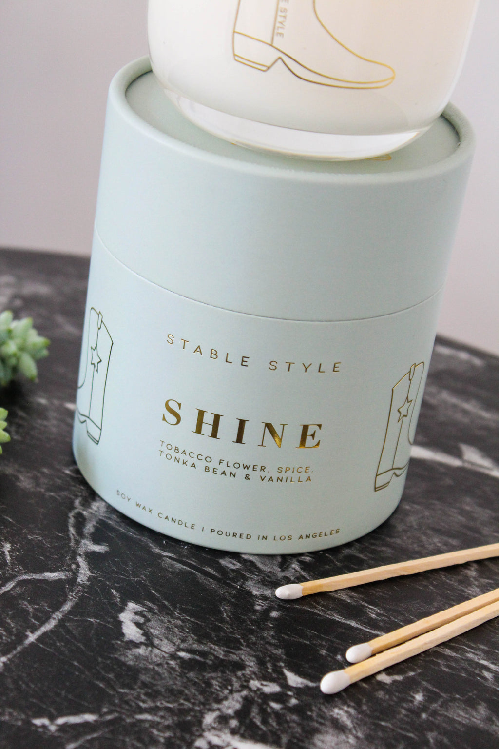 Cowboy Boot Candle - Shine