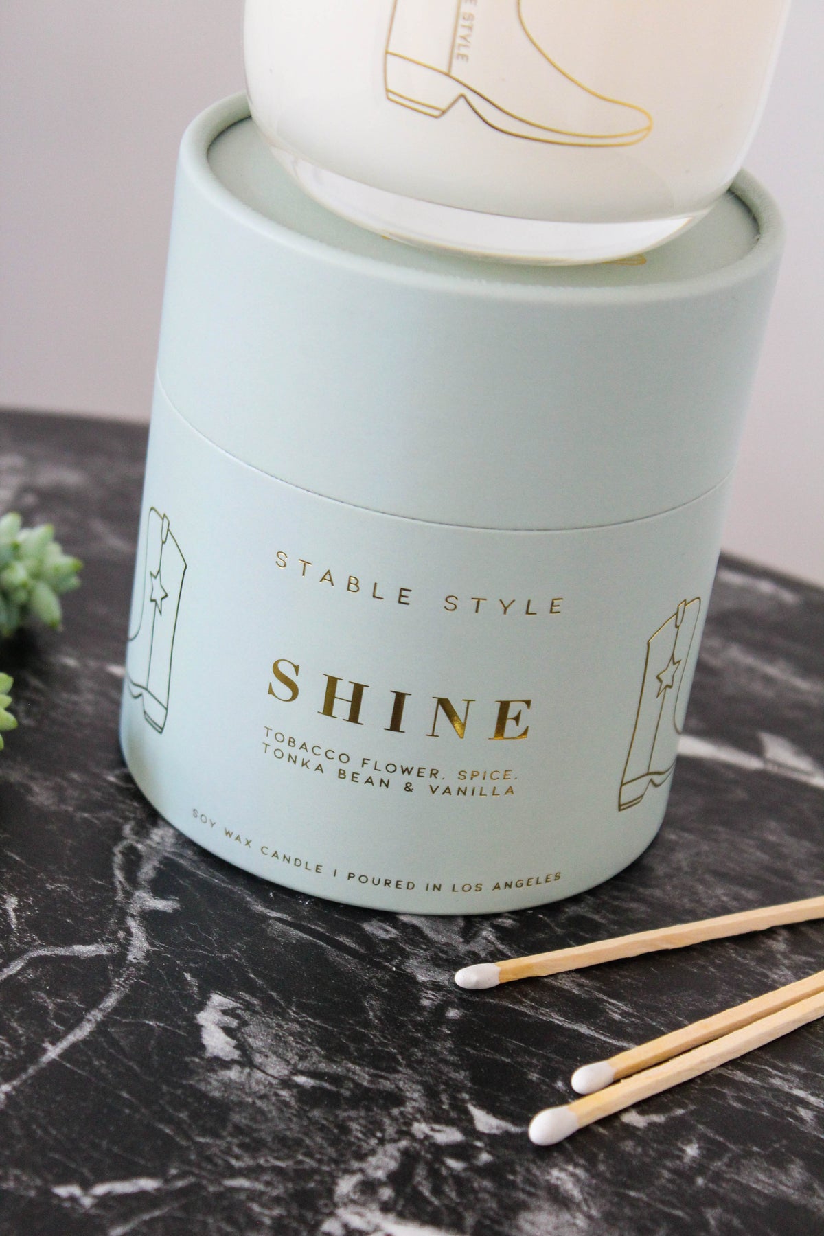Cowboy Boot Candle - Shine