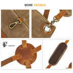 Custom Waxed Canvas Work Apron, Canvas apron with Tool Pockets, Personalized Utility Apron for Men & Women