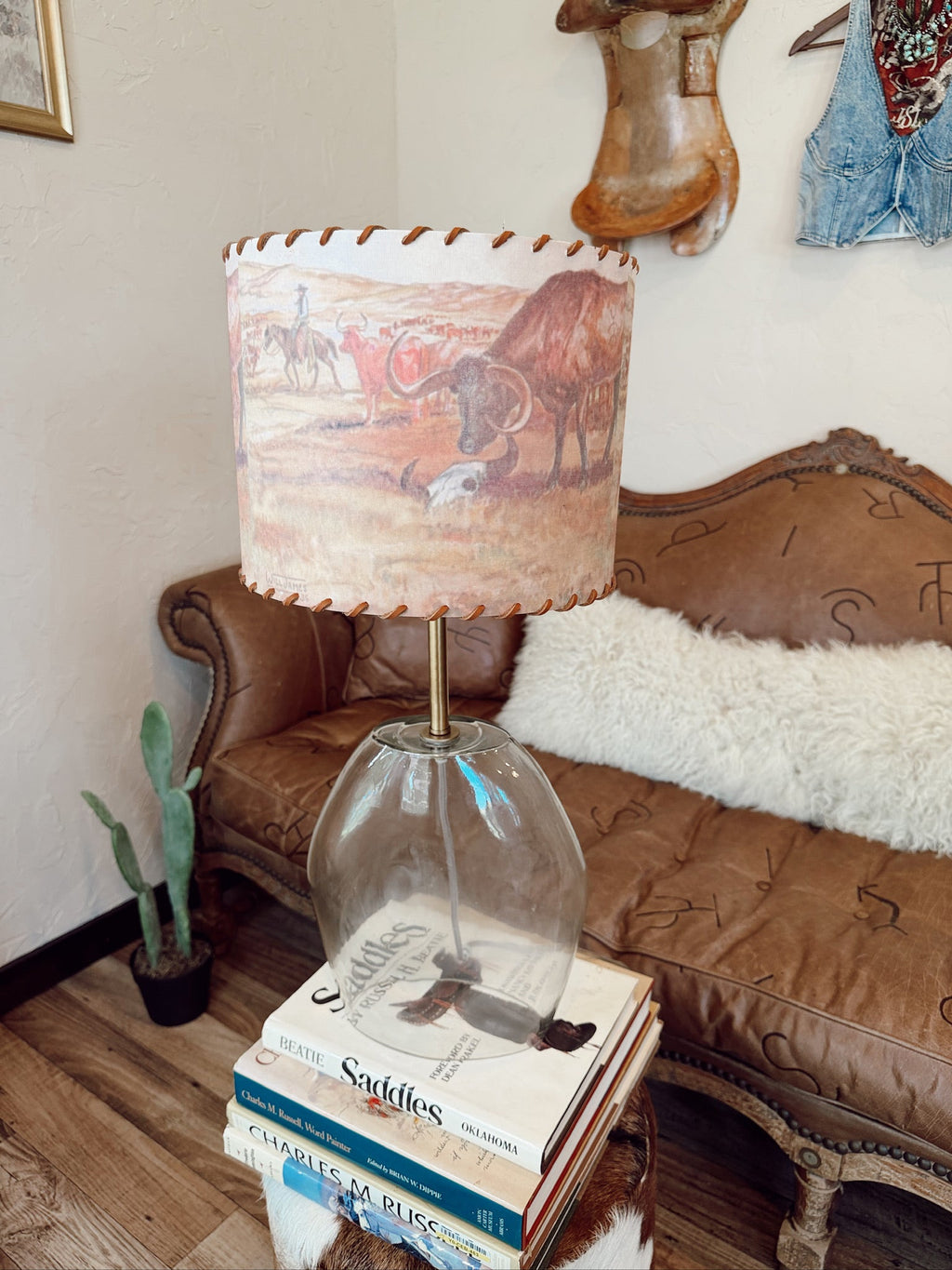 The Vintage Cattle Ranch Lampshade
