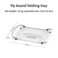 Folding Mini Table - Ultralight PP Camp Table & Tray (97g) Food-grade, Portable for Camping & Hiking Gear