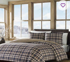 Eddie Bauer Port Gamble Indigo Cotton Duvet Cover Set
