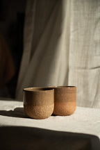 Handmade Pottery Coffee Cup – Rustic Pinkish Red Stoneware