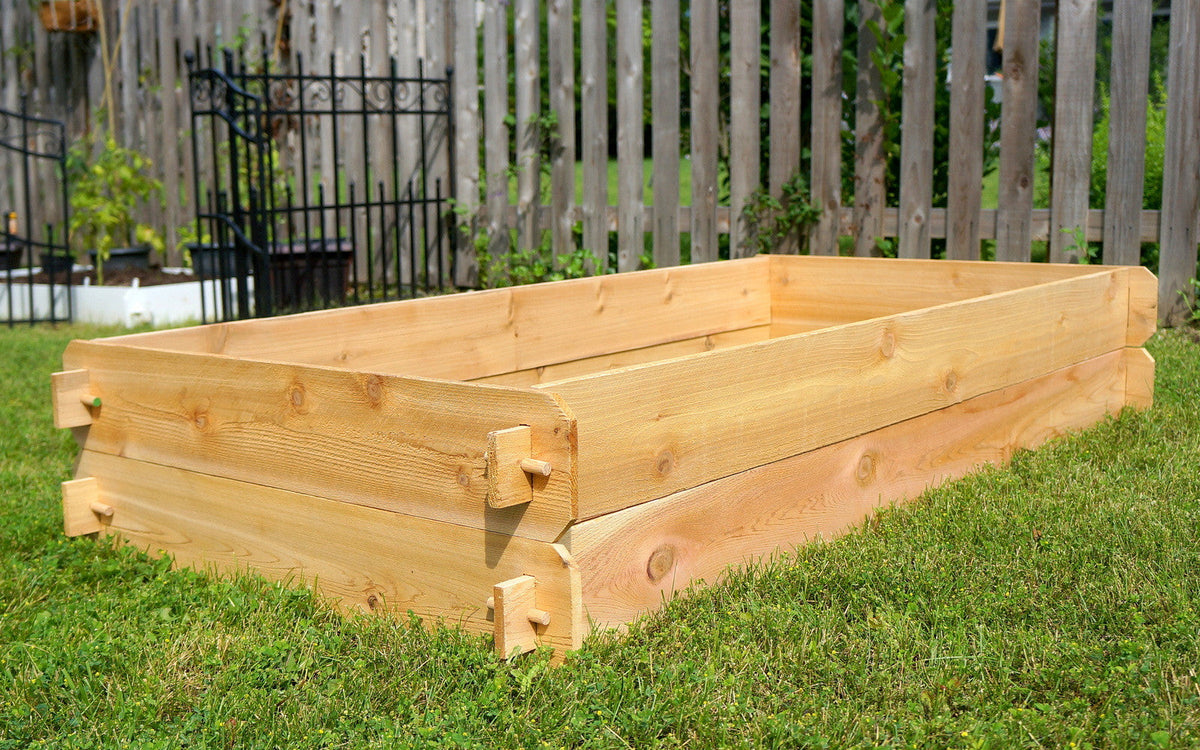 Timberlane Gardens Raised Garden Bed Kit Double Deep (Two 3x6) Select Cedar