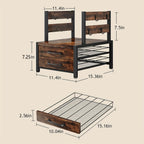 2 Tier Coffee Pod Holder Drawer & Mug Stand K Cup Capsule Storage Organizer Rack