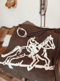 The Cowboy Drifter Throw Blanket — product image